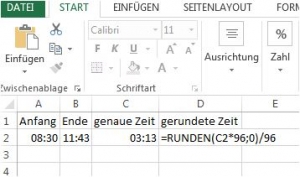 Excel runden