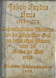 Erinnerungstafel Haydn